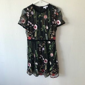 Embroidered floral dress
